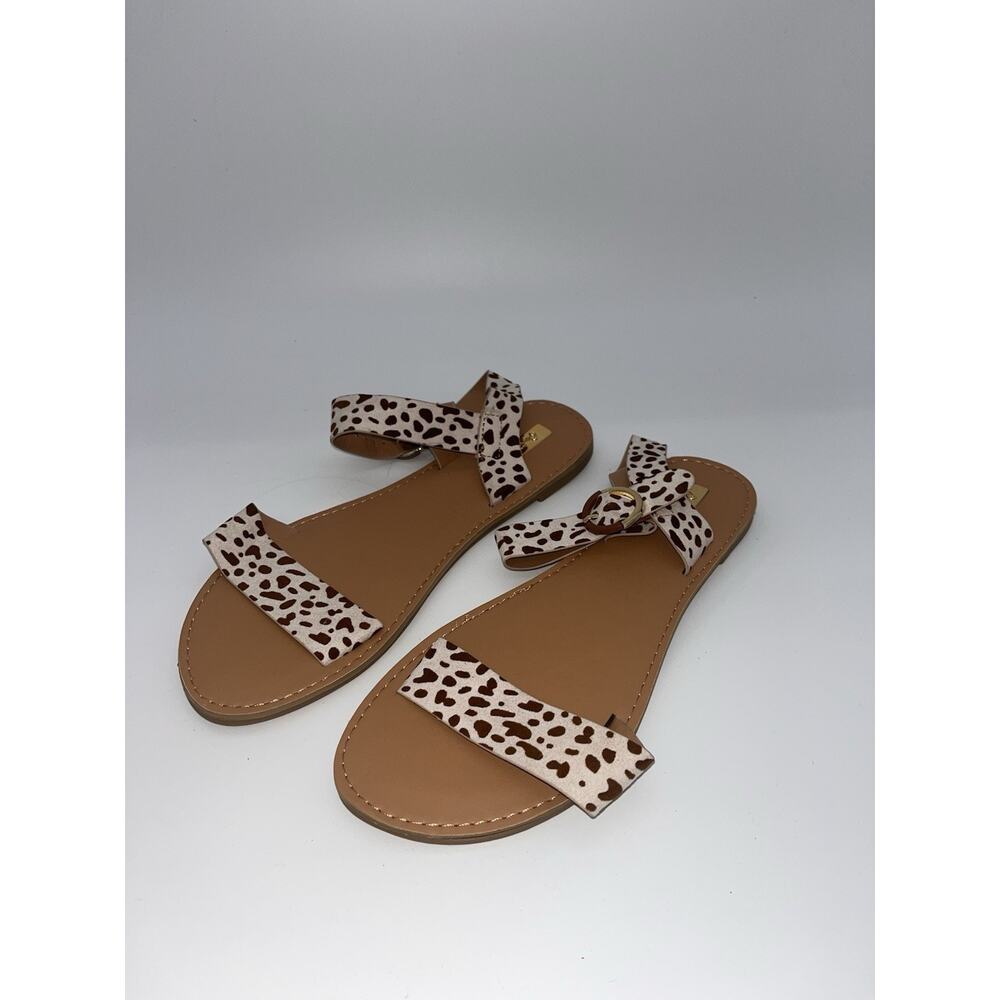 Qupid Women's sandals with leopard print Size 9